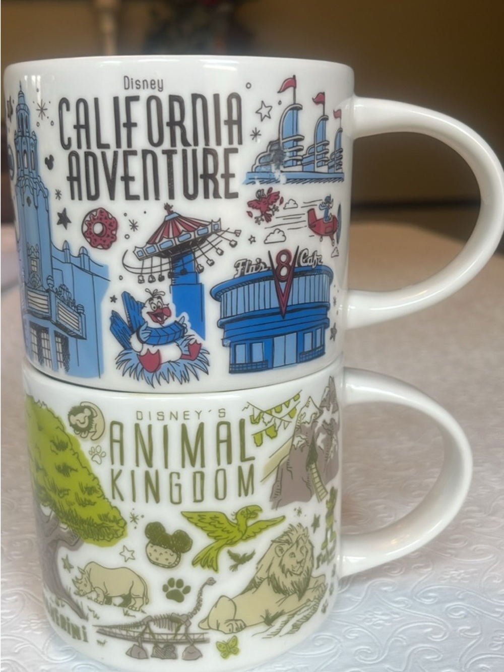 Starbucks Disney California Adventure & Animal Kingdom Mugs